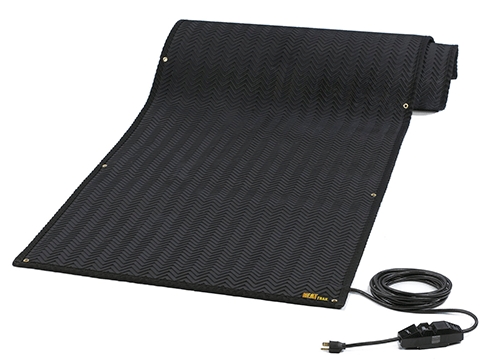 HeatTrak industrial and residential rubber heating mats for outdoor applications.